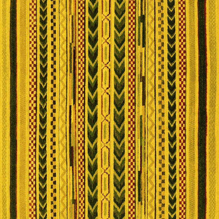 Square Machine Washable Abstract Yellow Modern Rug, wshabs2232yw