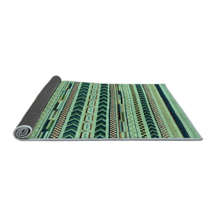 Sideview of Abstract Light Blue Modern Rug, abs2232lblu