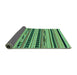 Sideview of Abstract Turquoise Modern Rug, abs2232turq