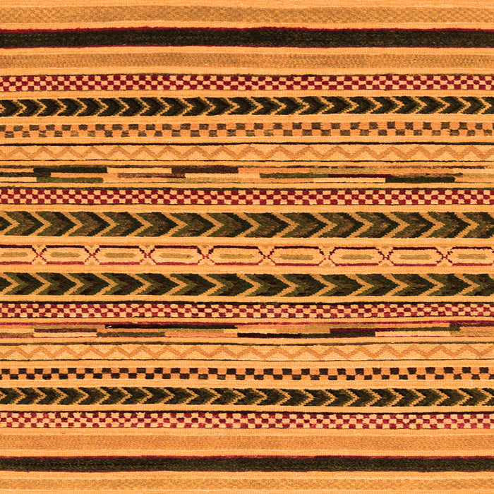 Square Abstract Orange Modern Rug, abs2232org