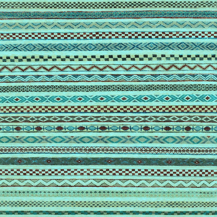 Square Abstract Light Blue Modern Rug, abs2233lblu