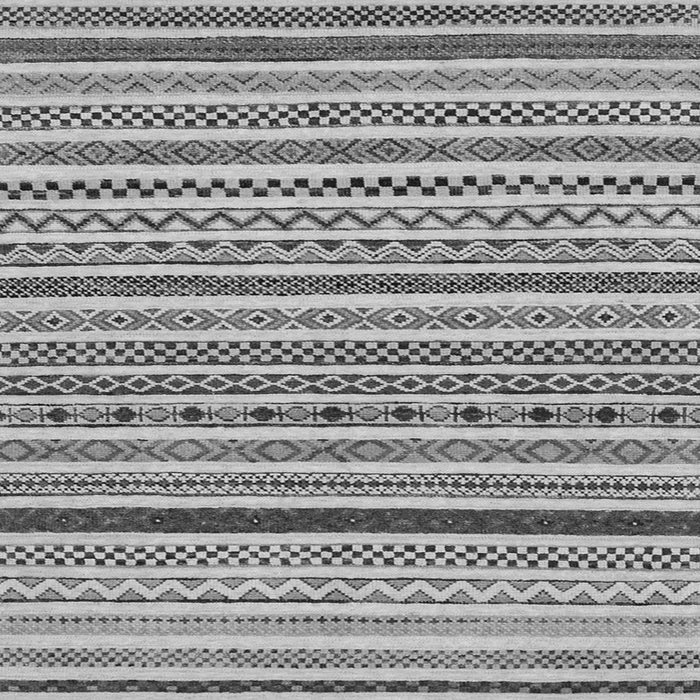 Square Machine Washable Abstract Gray Modern Rug, wshabs2233gry