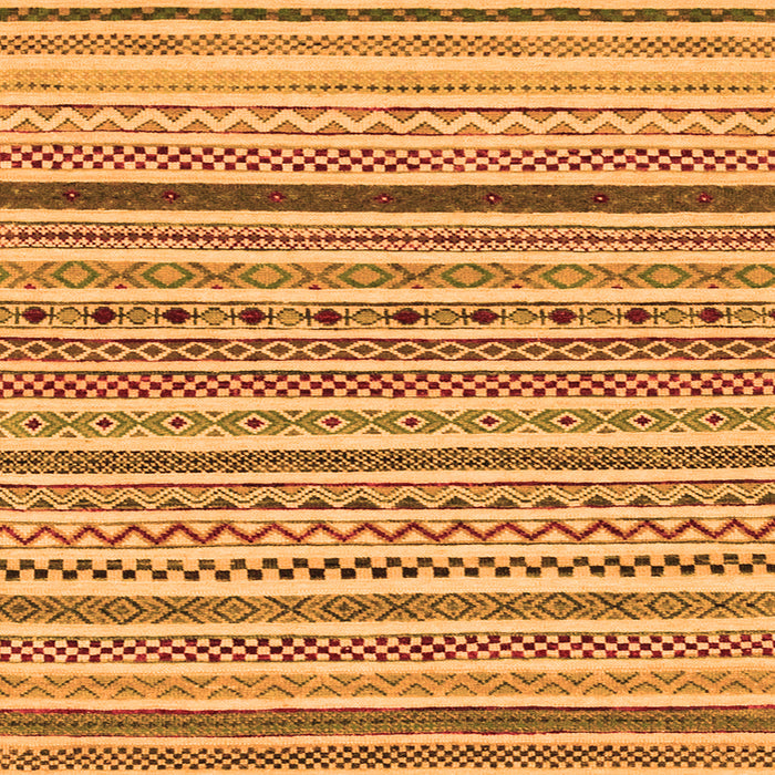 Square Machine Washable Abstract Orange Modern Area Rugs, wshabs2233org