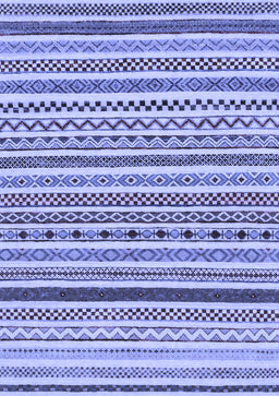 Abstract Blue Modern Rug, abs2233blu