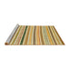 Sideview of Machine Washable Abstract Cinnamon Brown Rug, wshabs2234