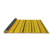 Sideview of Abstract Yellow Modern Rug, abs2234yw