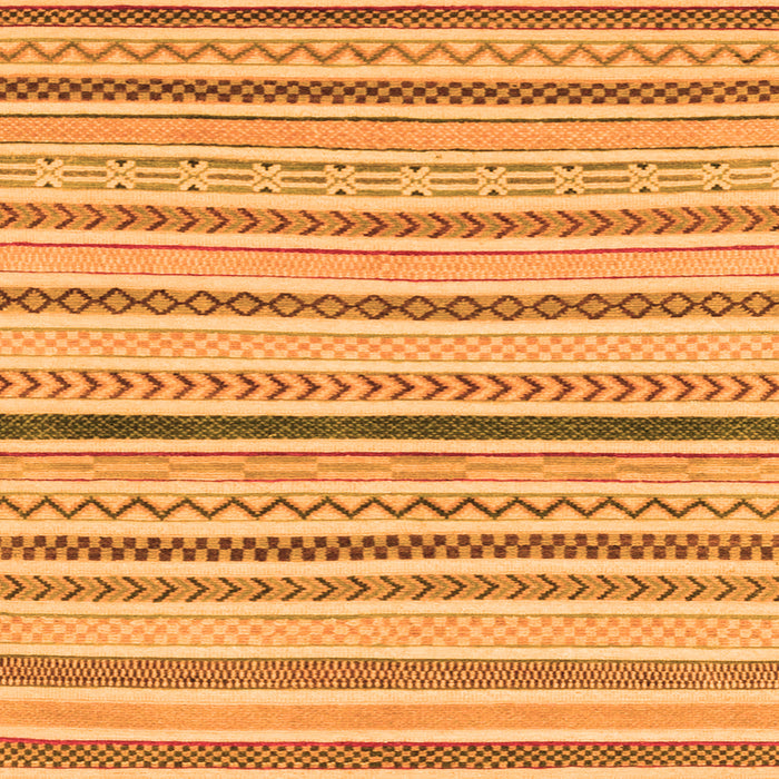 Square Abstract Orange Modern Rug, abs2234org