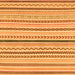 Square Abstract Orange Modern Rug, abs2234org