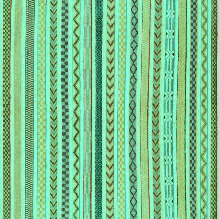 Square Abstract Turquoise Modern Rug, abs2234turq