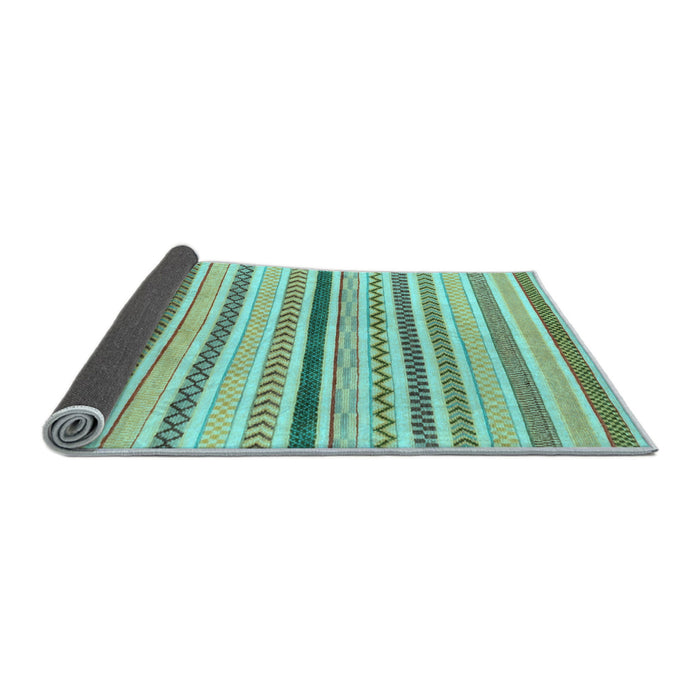 Sideview of Abstract Light Blue Modern Rug, abs2234lblu