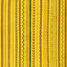 Square Abstract Yellow Modern Rug, abs2234yw