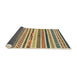 Sideview of Abstract Chrome Gold Yellow Modern Rug, abs2235