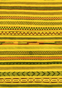 Abstract Yellow Modern Rug, abs2235yw