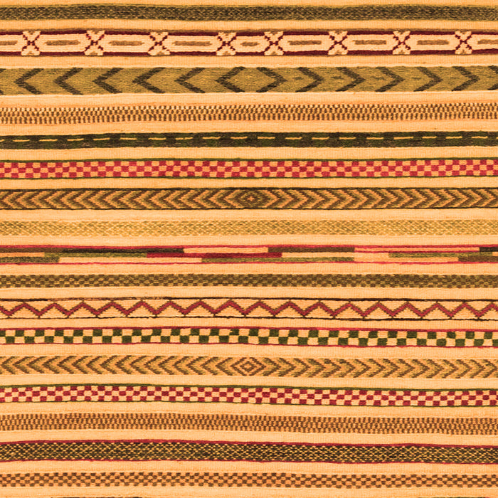 Square Machine Washable Abstract Orange Modern Area Rugs, wshabs2235org