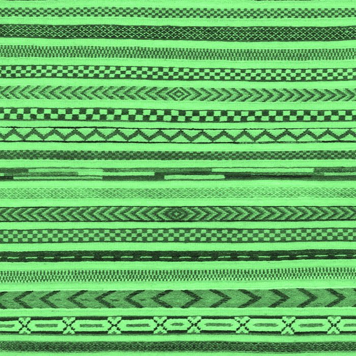 Square Machine Washable Abstract Emerald Green Modern Area Rugs, wshabs2235emgrn