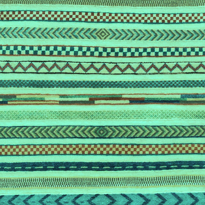 Machine Washable Abstract Turquoise Modern Area Rugs, wshabs2235turq