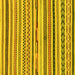 Square Abstract Yellow Modern Rug, abs2235yw