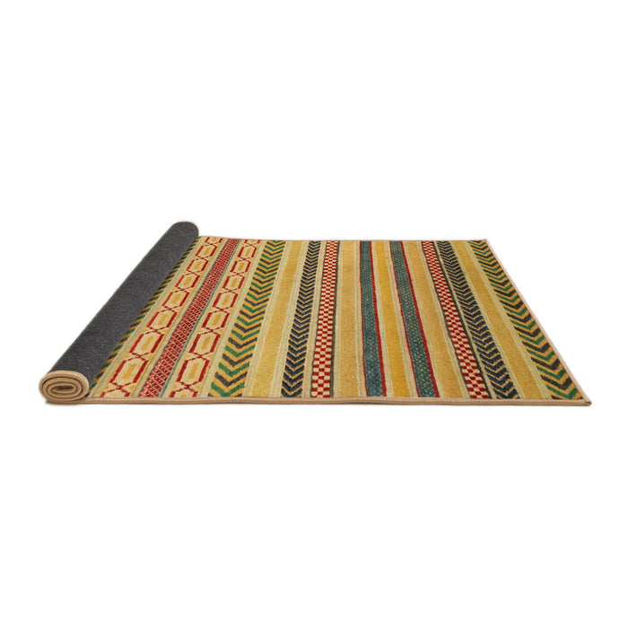 Sideview of Abstract Light Brown Modern Rug, abs2236