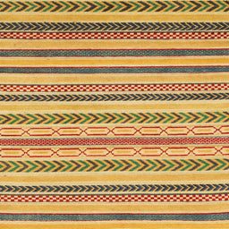 Square Machine Washable Abstract Light Brown Rug, wshabs2236