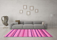 Machine Washable Abstract Pink Modern Rug, wshabs2236pnk