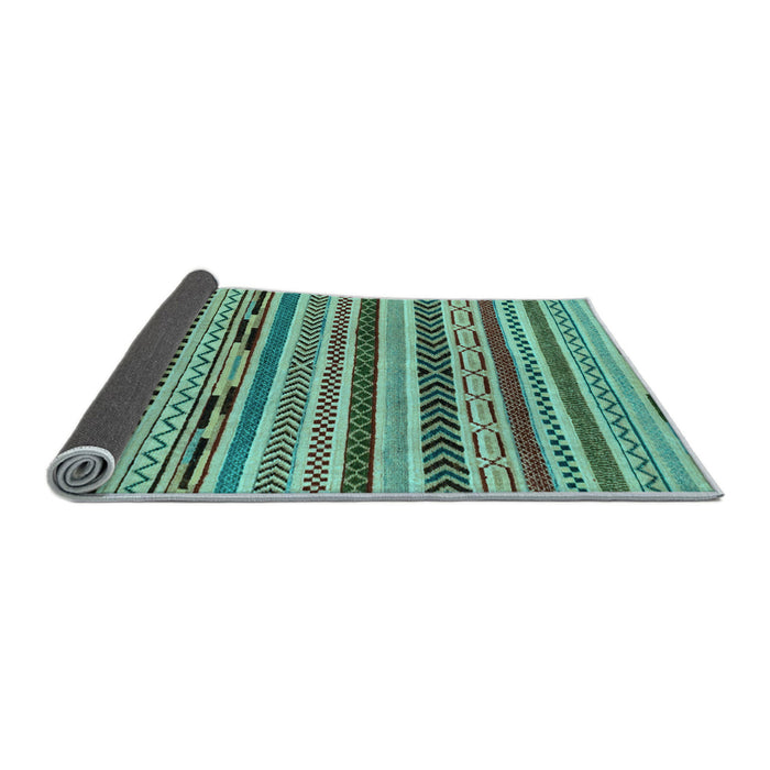 Sideview of Abstract Light Blue Modern Rug, abs2237lblu