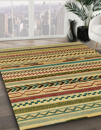 Abstract Yellow Modern Rug, abs2237