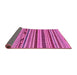 Sideview of Abstract Pink Modern Rug, abs2237pnk