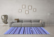 Machine Washable Abstract Blue Modern Rug in a Living Room, wshabs2237blu