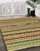 Machine Washable Abstract Yellow Rug in a Family Room, wshabs2237