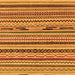 Square Machine Washable Abstract Orange Modern Area Rugs, wshabs2237org