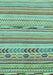 Abstract Light Blue Modern Rug, abs2238lblu