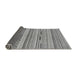 Sideview of Abstract Gray Modern Rug, abs2238gry