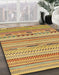 Machine Washable Abstract Red Rug in a Family Room, wshabs2238