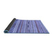 Sideview of Abstract Blue Modern Rug, abs2238blu