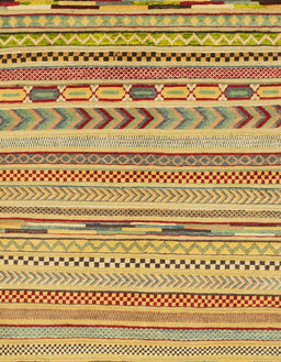 Abstract Red Modern Rug, abs2238