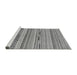 Sideview of Machine Washable Abstract Gray Modern Rug, wshabs2238gry