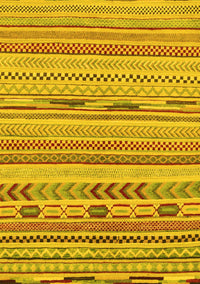 Abstract Yellow Modern Rug, abs2238yw