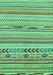 Abstract Turquoise Modern Rug, abs2238turq