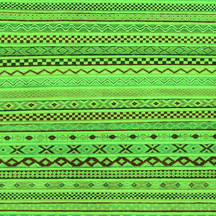 Square Machine Washable Abstract Green Modern Area Rugs, wshabs2239grn