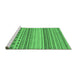 Sideview of Machine Washable Abstract Emerald Green Modern Area Rugs, wshabs2239emgrn