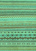 Abstract Turquoise Modern Rug, abs2239turq