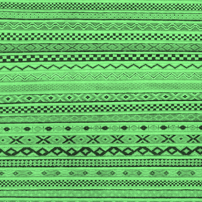 Square Machine Washable Abstract Emerald Green Modern Area Rugs, wshabs2239emgrn