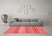 Modern Red Washable Rugs