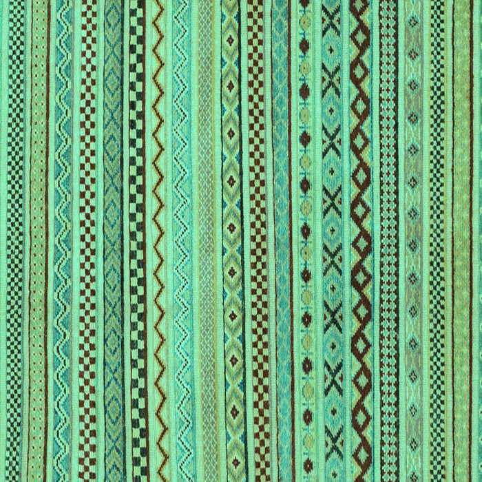 Square Abstract Turquoise Modern Rug, abs2239turq