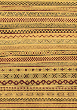 Abstract Brown Modern Rug, abs2239brn