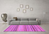 Machine Washable Abstract Purple Modern Rug, wshabs2239pur