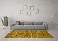 Machine Washable Abstract Yellow Modern Rug, wshabs223yw