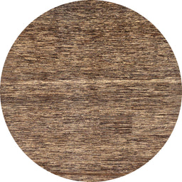 Round Machine Washable Abstract Red Brown Rug, wshabs223