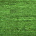 Square Abstract Green Modern Rug, abs223grn