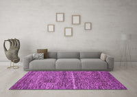 Machine Washable Abstract Purple Modern Rug, wshabs223pur